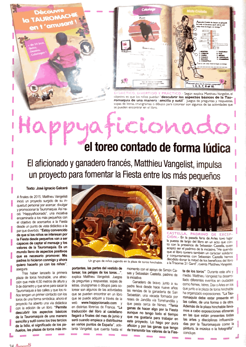 Article Happycionado sur Aplausos